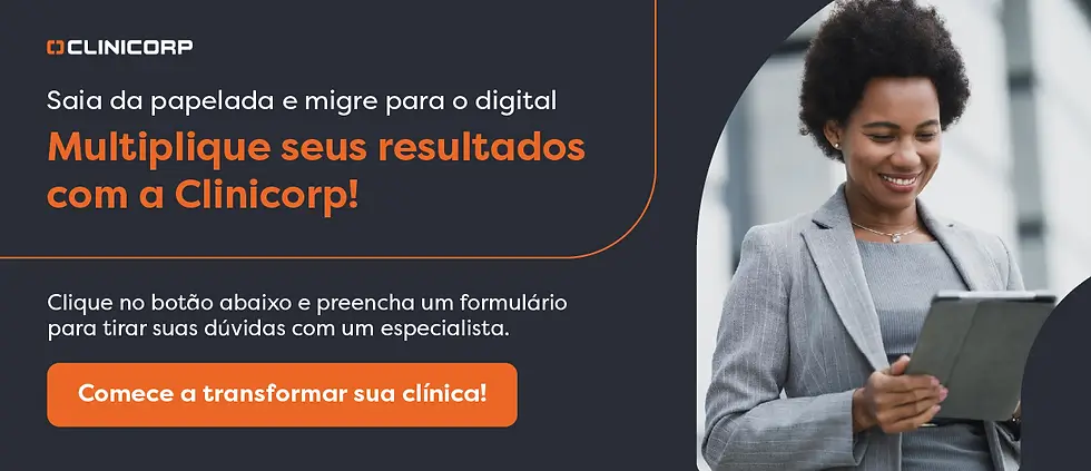 Imagem representativa da migração da planilha para o software odontológico Clinicorp