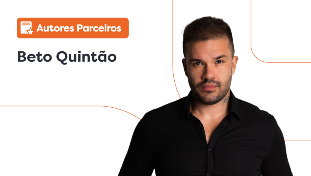 Foto do parceiro Clinicorp Beto Quintão. Ele é graduado em Marketing Internacional, especialista em Gestão de Pessoas e Gestão Estratégica. Gestor da 5G Company e fundador de quatro empresas, com vasta experiência em liderar equipes de mais de 200 colaboradores. Especialista em OKR, Scrum e frameworks de crescimento. Já mentorou mais de 60 gestores e impactou mais de 2.000 colaboradores em seis estados brasileiros.